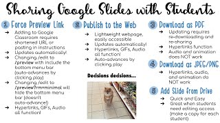 Sharing Google Slides with Students