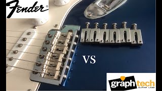 Video thumbnail for Graphtech String Saver VS USA Fender Saddles by Bad Motivator