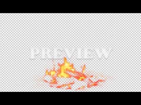 Real Fire Flame 12 - Pre Keyed with Alpha Channel