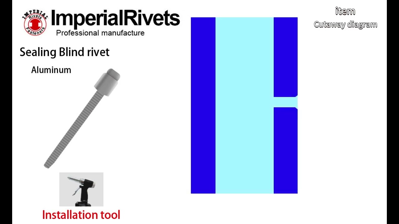 Sealing Blind Rivet - Imperial Rivets & fasteners