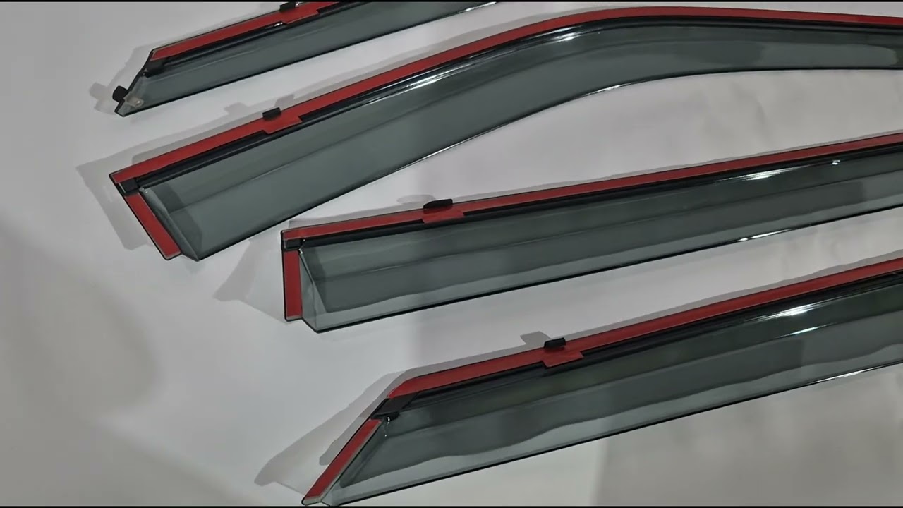 Ford Explorer 2019- Window Deflectors with Chrome Trim Niken Luxury (4 pcs) Video 1