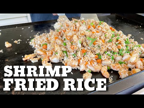 Shrimp Fried Rice on the Flat Top Grill - (Camp Chef Griddle Shrimp Fried Rice)