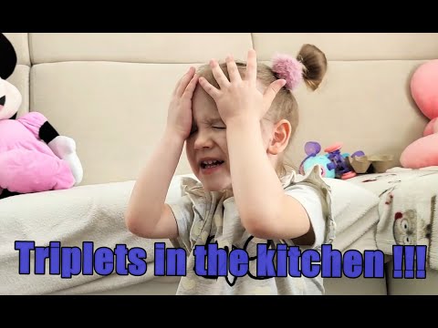 VLOG: Trojaczki w kuchni - co poszło nie tak? | Triplets in the kitchen - what went wrong?