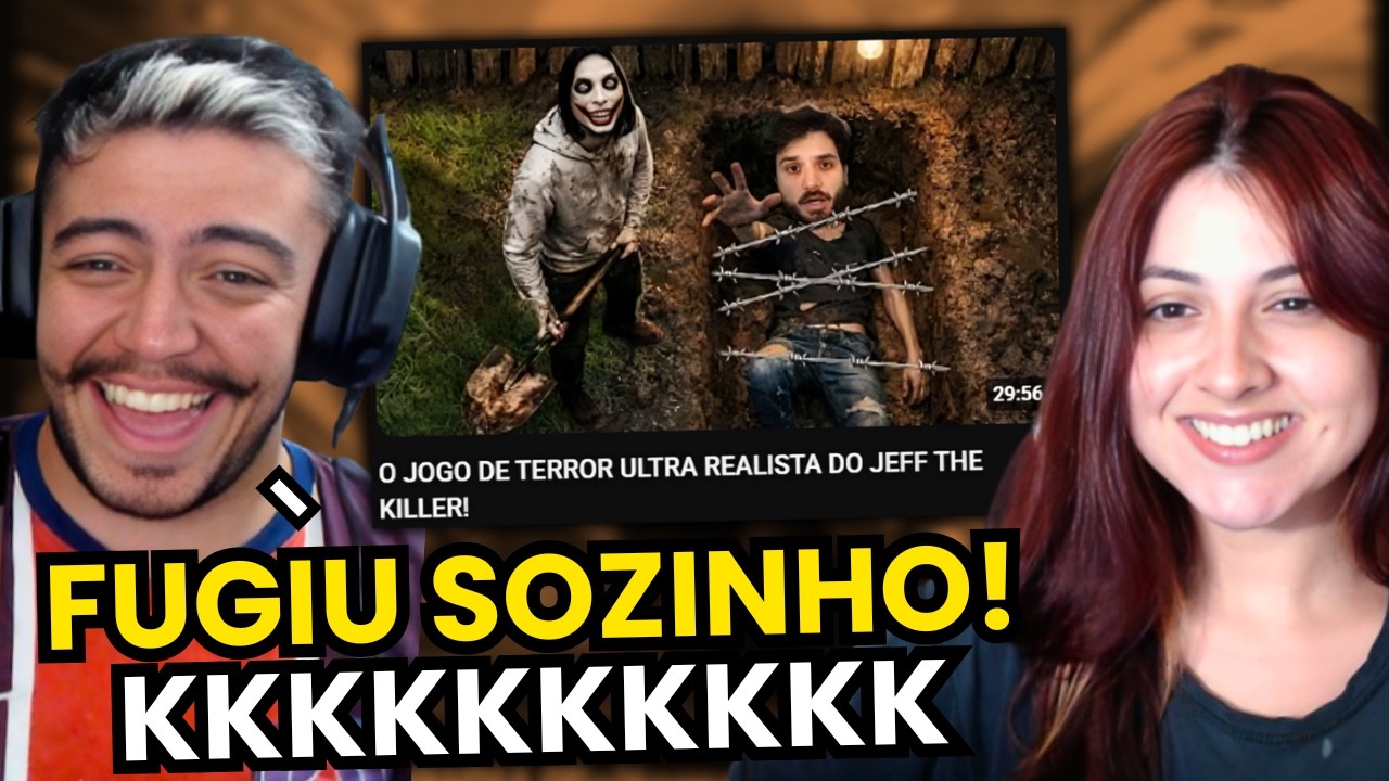JAZZGHOST e O JOGO DE TERROR ULTRA REALISTA DO JEFF THE KILLER! | REACT