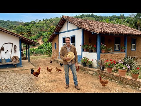 ELE VIVE EM UM SÍTIO QUE COMPROU PRA PRODUZIR SEU PRÓPRIO ALIMENTO