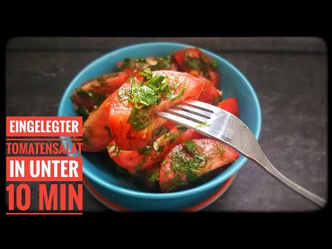 Eingelegter Tomatensalat 🍅 in unter 10 Minuten🍅