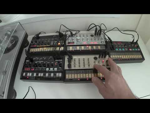 Mahadeva Cover using Korg Volcas - Retro Goa trance track