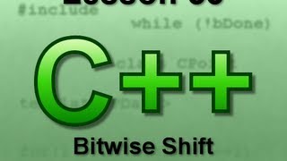C++ Console Lesson 53: Bitwise Shift Operators