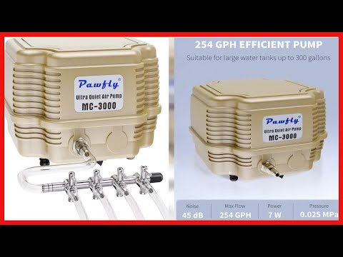 Pawfly Commercial Aquarium Air Pump Oxygen Aerator Pump Kit for Pond Water Garden Reservoirs