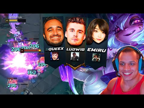 Tyler’s INSANE Tristana with Ludwig & Emiru Forces a 15 Min Surrender!