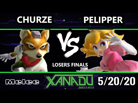 S@X 354 Onine Losers Finals - Churze (Fox) Vs. Pelipper (Peach) Smash Melee - SSBM