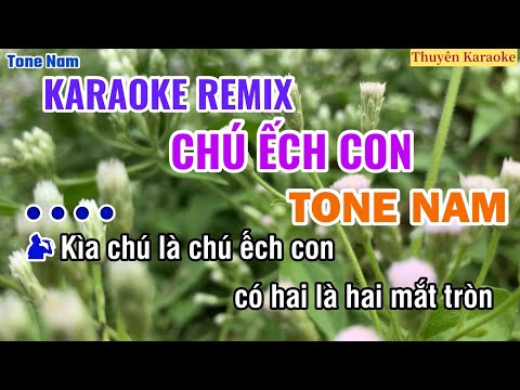 Karaoke Chú Ếch Con Tone Nam Remix “Nhạc Sống”