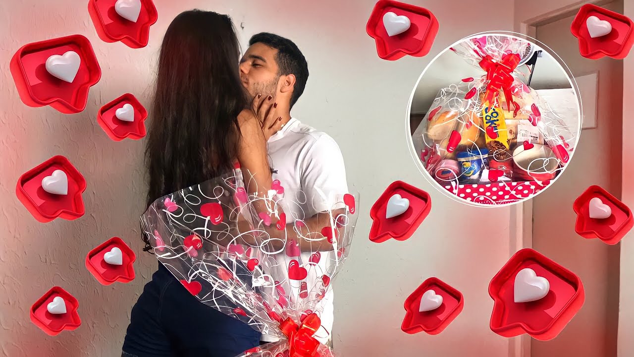 FIZ uma CESTA DE CAFÉ DA MANHÃ SURPRESA pro MEU NAMORADO, ELE GOSTOU😭💘