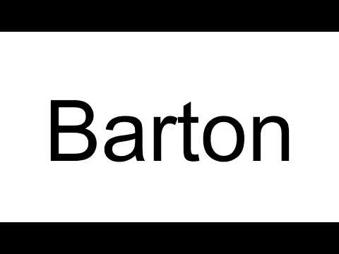 How to Pronounce Barton (English)