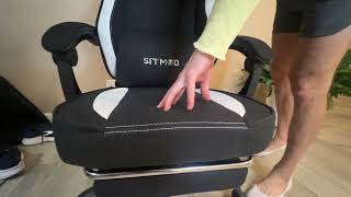 Gaming Chair, Video Gaming Chairs for Adults, Comfy Fabric Computer Office Chair with Pocket Spring
