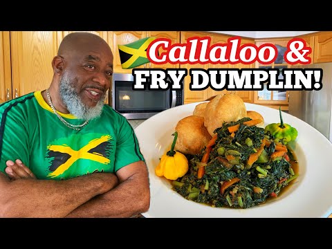 How to make Callaloo & Fried Dumpling! | Deddy's Kitchen