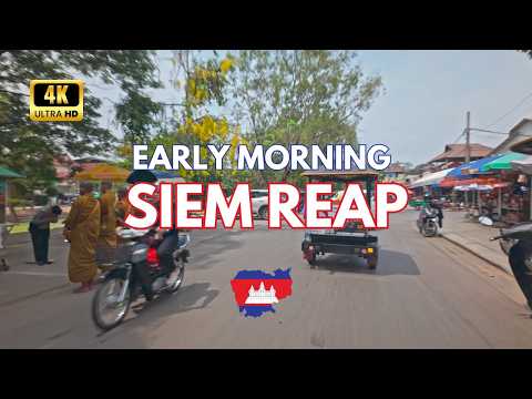 Early Morning in Siem Reap 🇰🇭 | Calm Streets &amp; Local Life
