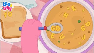 APRENDER AS SÍLABAS | ALFABETIZAÇÃO INFANTIL | TEM UMA LETRA NO MEU CALDINHO #24 | SOPA DE LETRINHAS