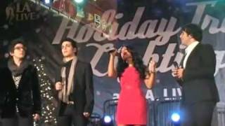 Pia Toscano &amp; IL Volo &quot;The Christmas Song&quot; - Nokia Plaza L.A. Tree Lighting (12.2.11)