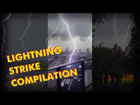 Scary Close Lightning-Strike compilation 2021 [August]