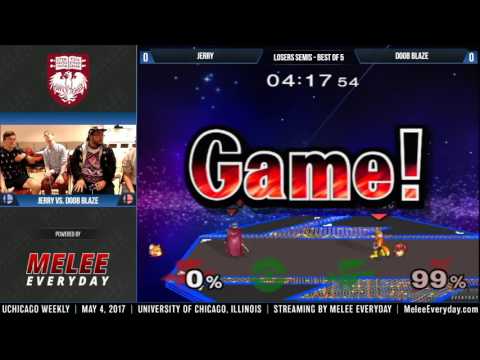 UChicago Weekly [5/4/17] - Team Jerry vs. Team Doob Blaze - SSBM - Doubles Losers Semis