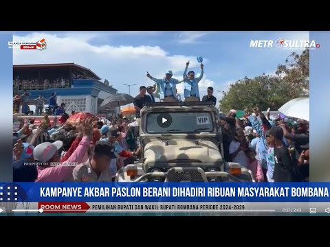 Suasana Riuh Kampanye Akbar, Dihadiri Belasan Ribu Warga Bombana