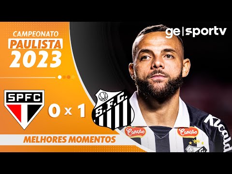 Gols e lances de São Paulo x Santos