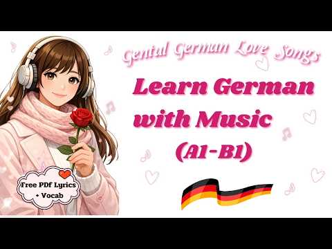 Gentle German Love Songs for Beginners (A1–B1) | Learn German with Music ✨🇩🇪