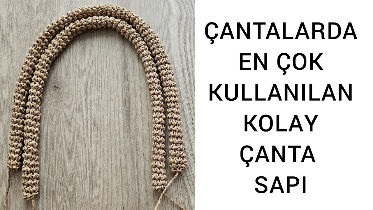 ÇANTALARDA EN ÇOK KULLANILAN KOLAY ÇANTA SAPI YAPIMI🧶