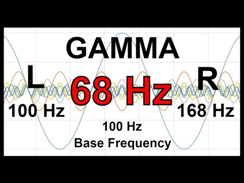 68 Hz Pure BINAURAL Beat 🛑 GAMMA Waves [100 Hz Base Frequency]