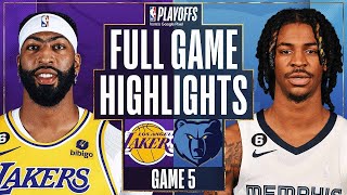 Los Angeles Lakers vs. Memphis Grizzlies Full Game 5 Highlights | Apr 26 | 2022-2023 NBA Playoffs
