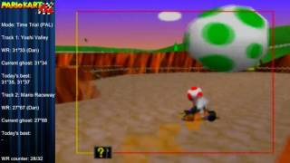 MK64 - World Record tie on Yoshi Valley - 31"33** (NTSC: 26"06) by Matthias Rustemeyer
