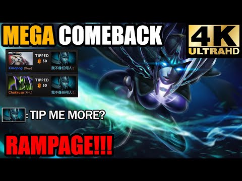 2x Divine Rapier Phantom Assassin Rampage!!! Epic Mega Creeps Comeback Dota 2 Pro Gameplay