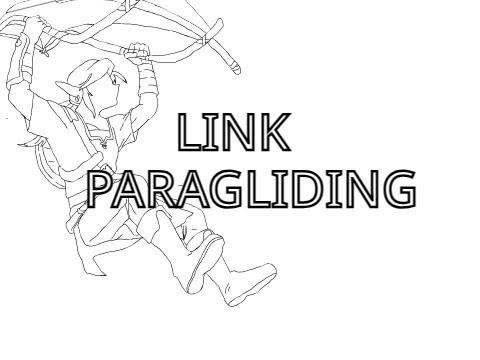 Link Paragliding Animation | Breath of the Wild | Gerudo Valley