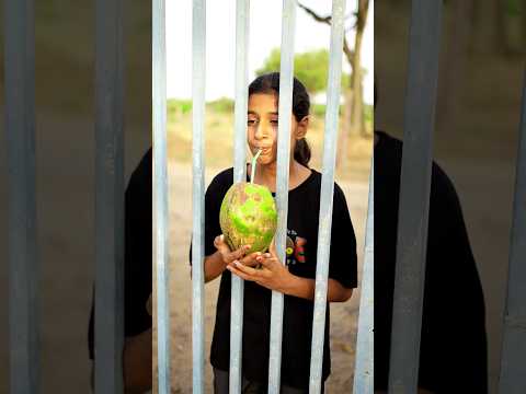 Garib ka Nariyal Gate me fas Gaya #shorts #coconut #prank #poor