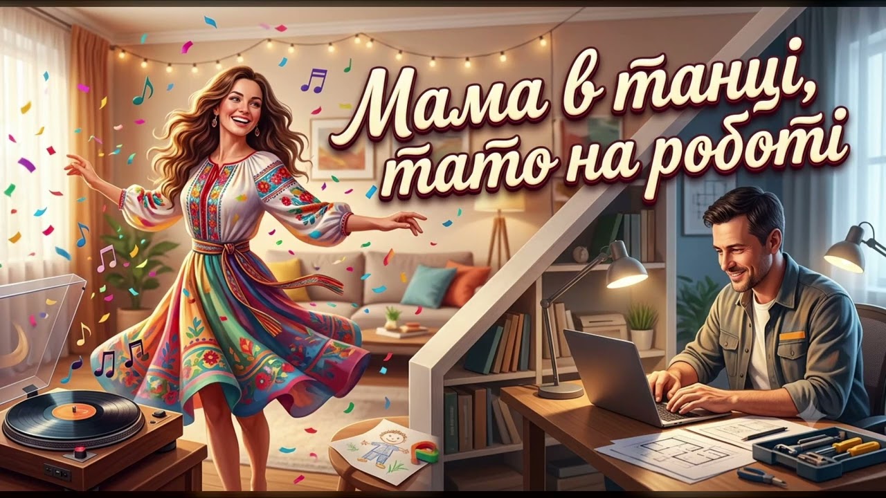 Мама в танці, тато на роботі — сучасна жартівлива українська пісня