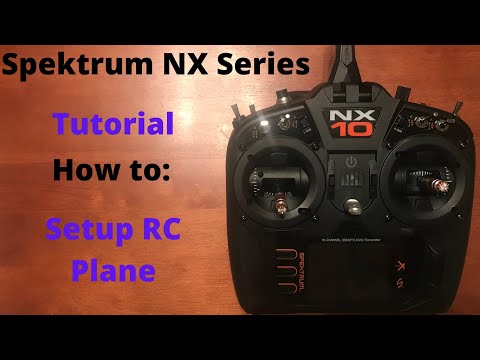 Spektrum NX Setup: How to Setup RC Plane-Without Template (NX6/NX8/NX10)