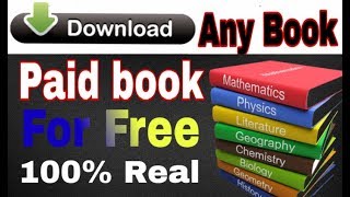How to Download any book for free in PDF