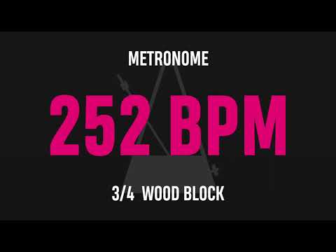 252 BPM 3/4 - Best Metronome (Sound : Wood block)