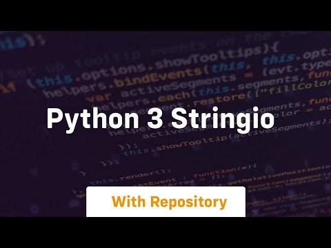 Python 3 Stringio