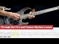 DragonForce - Through the Fire and Flames Guitar Lesson With Tab Part 1/2(Slow Tempo)