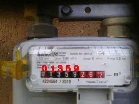 Automatic gas meter reading