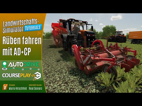 LS22 Tutorials: 🚜 Harvesting sugar beets with CousePlay and AutoDrive - AD and CP for advanced users