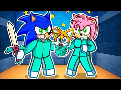 Sonic & Amy have a SQUID GAME FAMILY In Roblox Brookhaven!