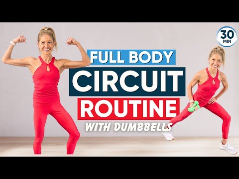 Full Body Circuit Routine with Dumbbells For Strong Bones
