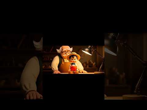 The Birth of Pinocchio #animation #geppetto #cartoon