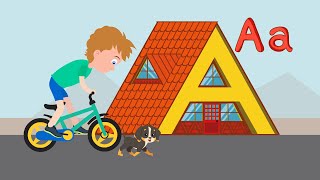 Alfabeto das Casas 🏠 Aprenda as Letras de A a Z | ABC Infantil Educativo