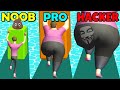 NOOB vs PRO vs HACKER in Fat Pusher but NOOB vs PRO vs HACKER in Fat Pusher but