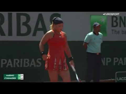 Diana Shnaider Vs Rebecca Marino WTA Tennis French Open