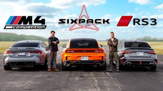 NEW Gas Charger vs M4 Comp vs RS3 // DRAG RACE thumbnail